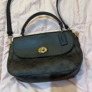 Coach Brown and Black Crossbody Purse